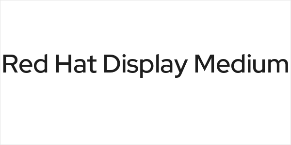 Red Hat Display Medium Logo