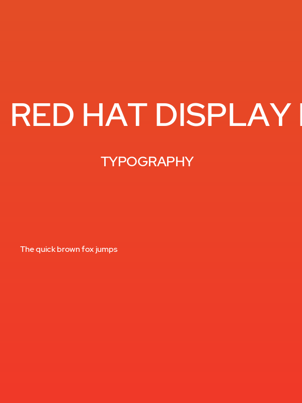 Red Hat Display Medium Poster