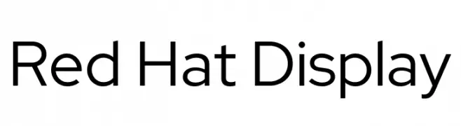 Red Hat Display  font caratteri gratis