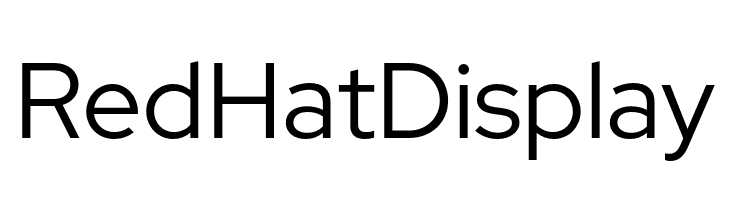 Red Hat Display  les polices de caractères gratuit tlcharger