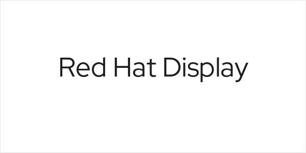 Red Hat Display Logo