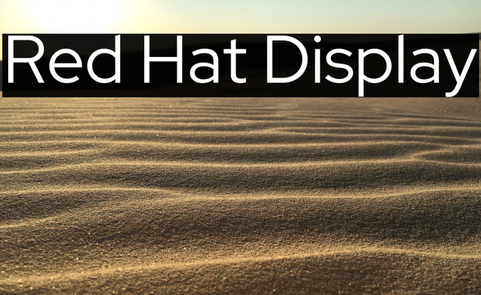 Red Hat Display Font examples