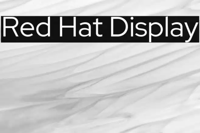 Red Hat Display Font examples