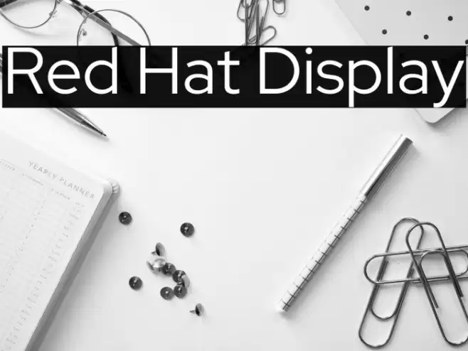 Red Hat Display Font examples