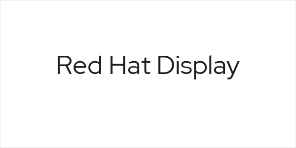 Red Hat Display Logo