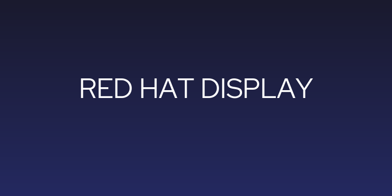 Red Hat Display Social Header