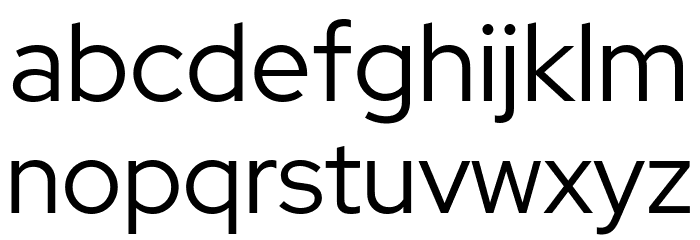 Red Hat Display Font LOWERCASE