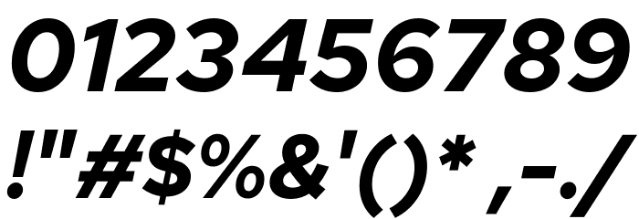 Red Hat Text Bold It Font OTHER CHARS