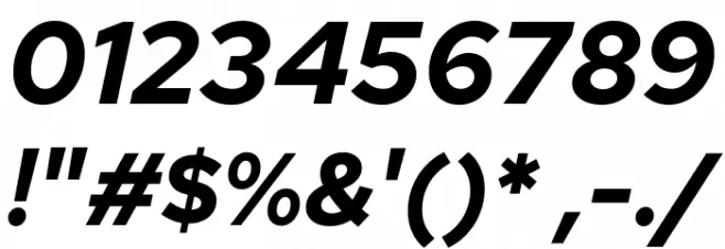 Red Hat Text Bold It Font OTHER CHARS