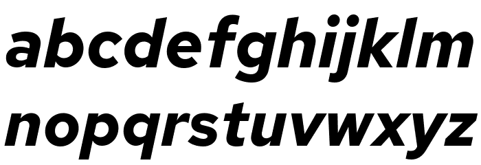Red Hat Text Bold It Font LOWERCASE