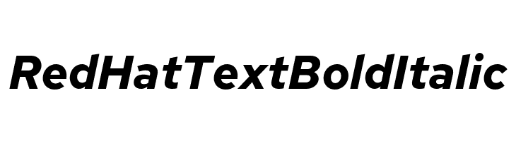 Red Hat Text Bold Italic  Fuentes Gratis Descargar