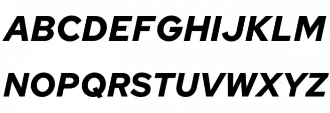 Red Hat Text Bold Italic Schriftart Groß