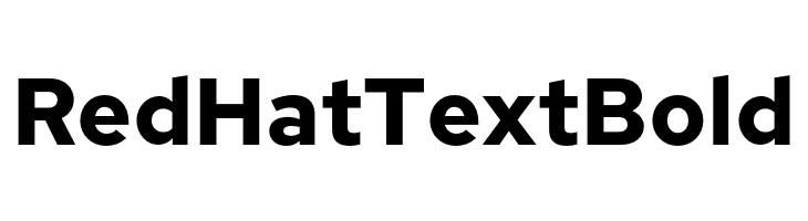 Red Hat Text Bold  フリーフォントのダウンロード