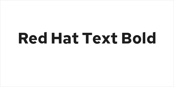 Red Hat Text Bold Logo
