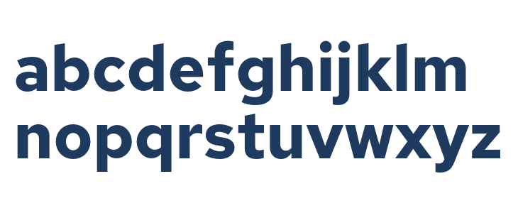 Red Hat Text Bold Lowercase