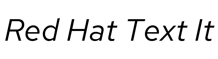 Red Hat Text It Font