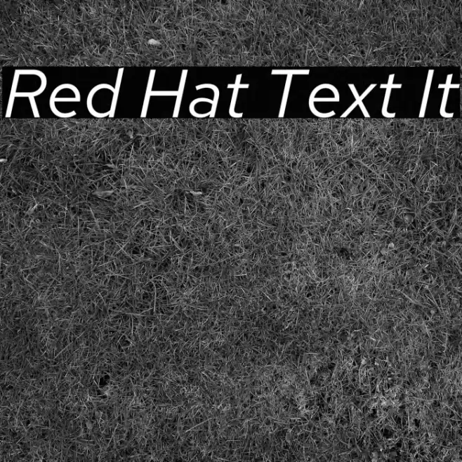 Red Hat Text It Font examples