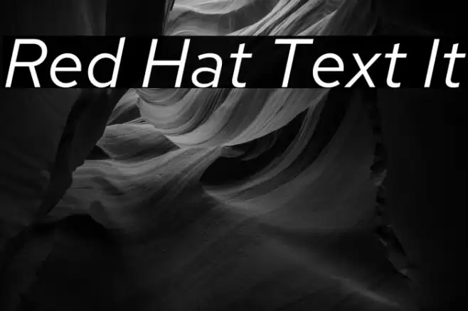 Red Hat Text It Font examples