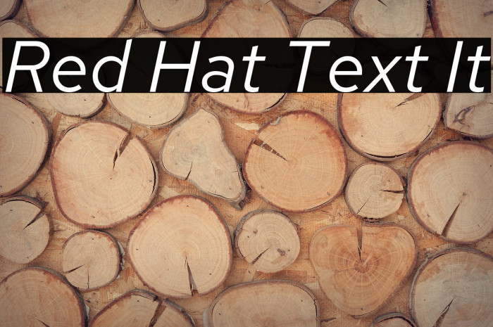 Red Hat Text It Font examples