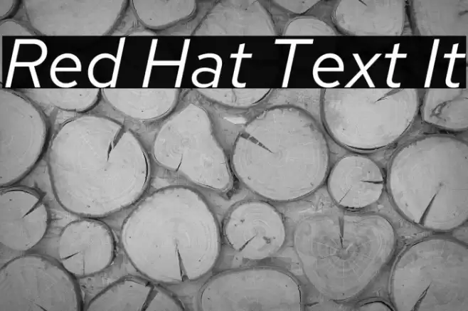 Red Hat Text It Font examples