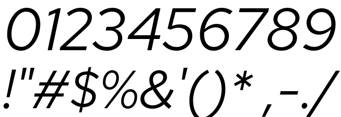 Red Hat Text Italic Font OTHER CHARS