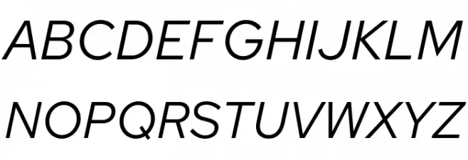 Red Hat Text Italic Polices MAJUSCULES