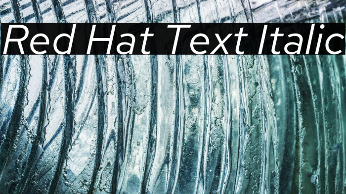 Red Hat Text Italic Example 3