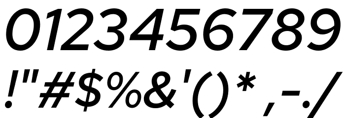 Red Hat Text Medium It Font OTHER CHARS