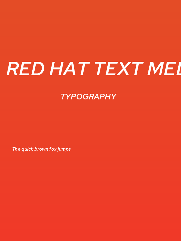 Red Hat Text Medium It Poster