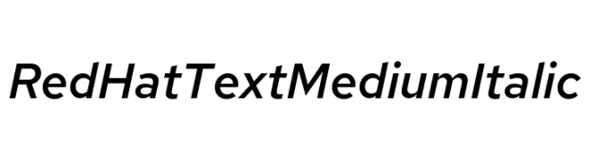 Red Hat Text Medium Italic  baixar fontes gratis
