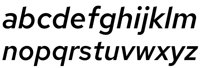 Red Hat Text Medium Italic Font LOWERCASE