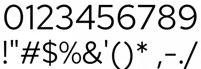 Red Hat Text Font OTHER CHARS