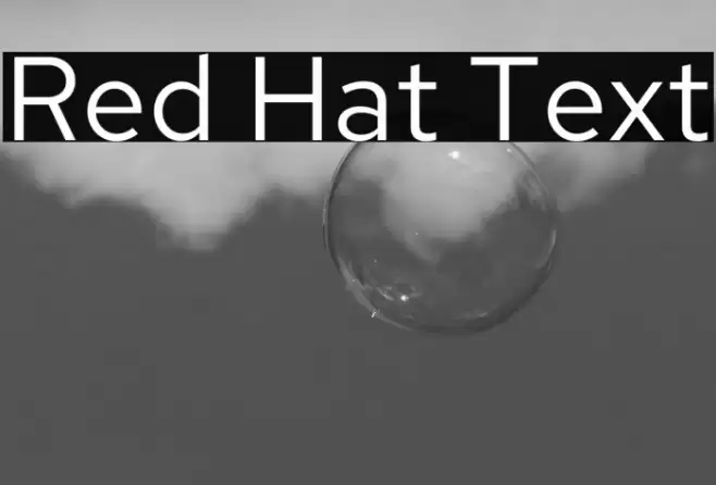 Red Hat Text Font examples