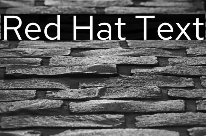 Red Hat Text Font examples