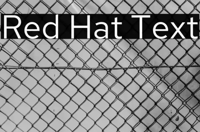 Red Hat Text Font examples
