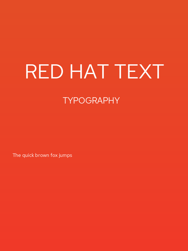Red Hat Text Poster