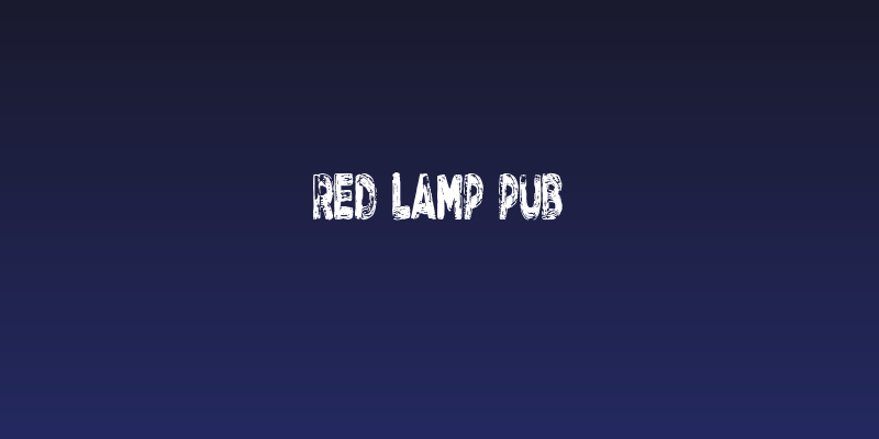 Red Lamp Pub Social Header