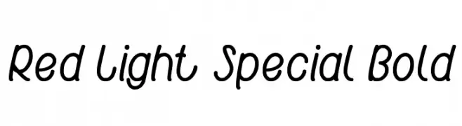 Red Light Special Bold  baixar fontes gratis