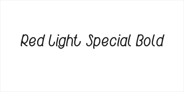 Red Light Special Bold Logo