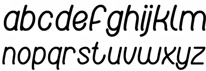Red Light Special Bold Font LOWERCASE