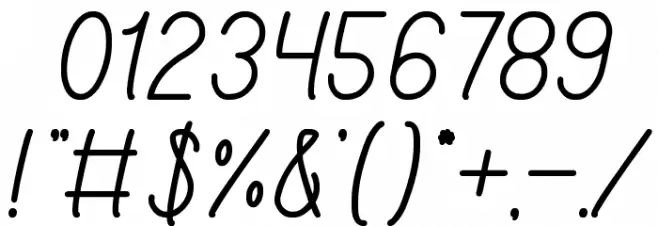 Red Light Special Font OTHER CHARS