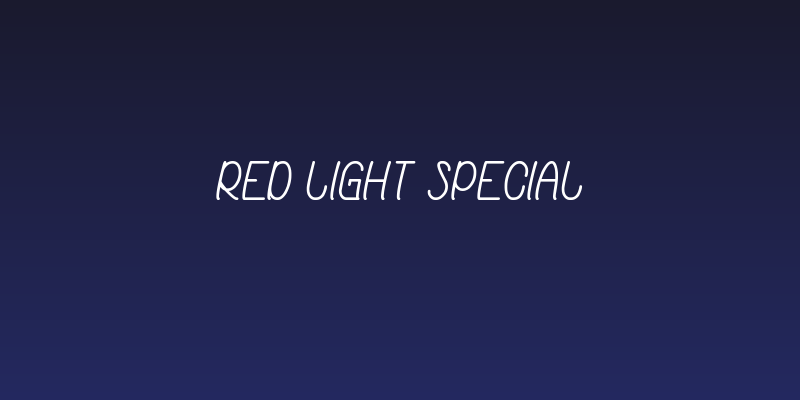 Red Light Special Social Header