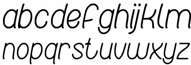 Red Light Special Font LOWERCASE
