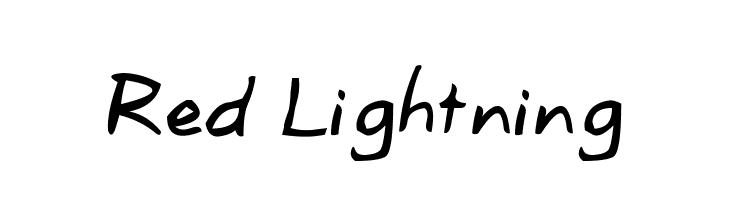Red Lightning Font