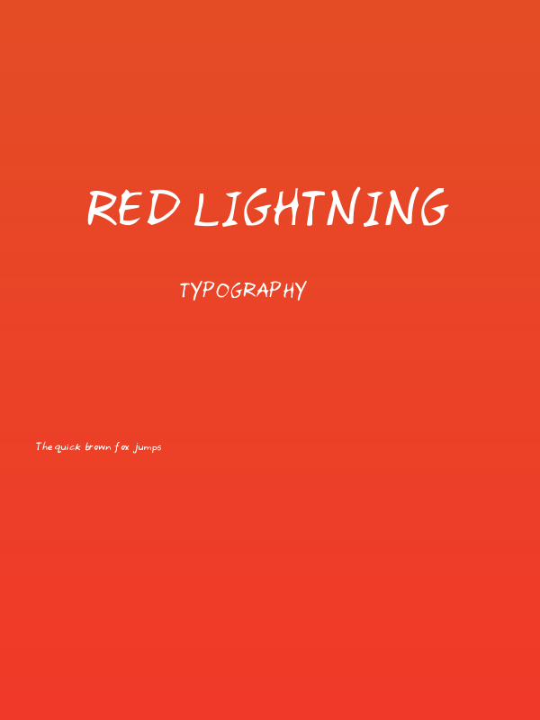 Red Lightning Poster