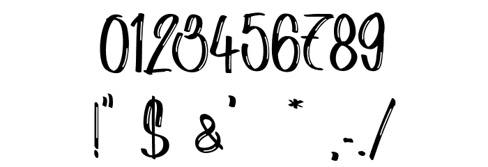 Red Lipstick - Personal Use Font OTHER CHARS