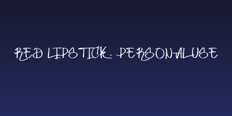 Red Lipstick - Personal Use Social Header