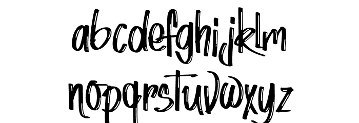 Red Lipstick - Personal Use Font LOWERCASE