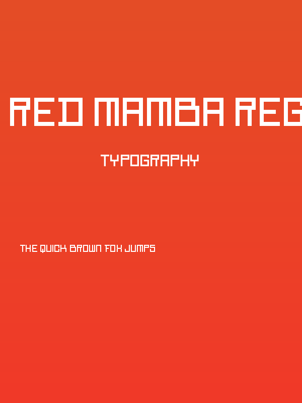 Red Mamba Regular Poster