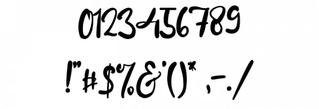 Red Maroon Шрифта ДРУГИЕ символов